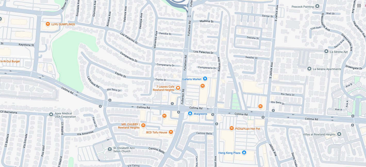 Rowland Heights pickup location