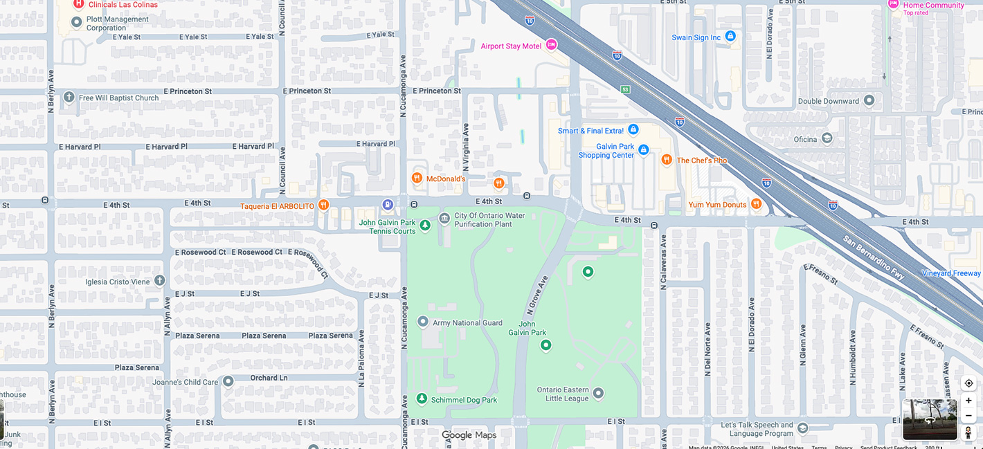 Ontario pickup location