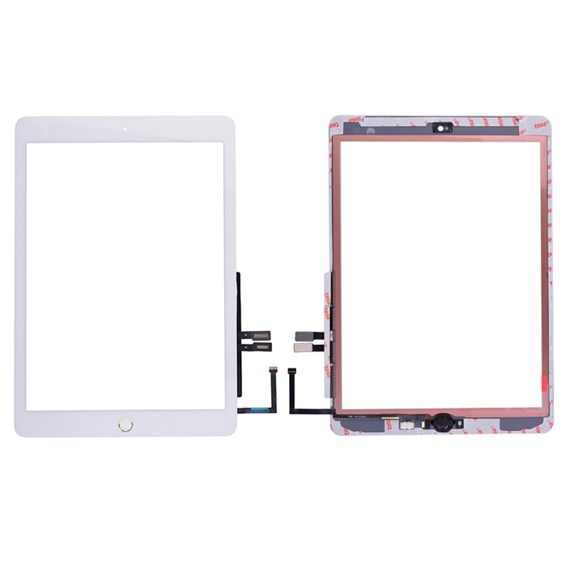 Touch Screen Digitizer With Home Button and Home Button Flex Cable for iPad 6(2018) A1893 A1954(High Quality) - Gold