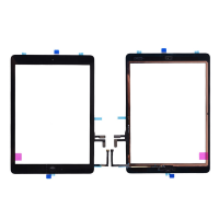  Touch Screen Digitizer With Home Button and Home Button Flex Cable for iPad Air(High Quality)  - Black