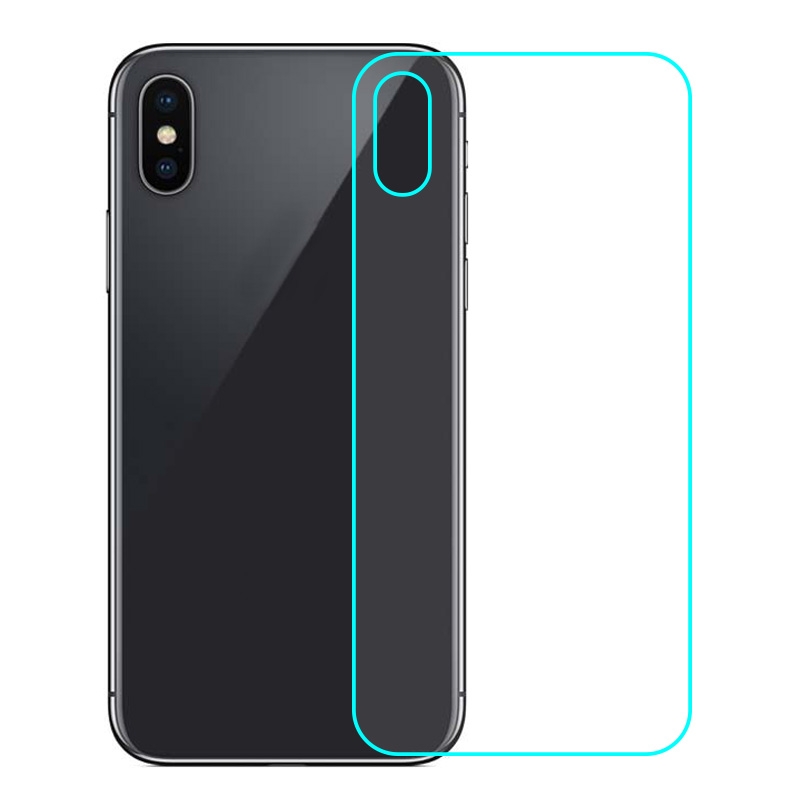 Back Tempered Glass Screen Protector for iPhone X/ XS (Retail Packaging)