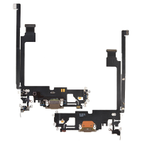 Charging Port with Flex Cable for iPhone 12 Pro Max (High Quality) - Gold
