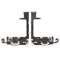  Charging Port Flex Cable with Interconnect Board for iPhone 11 Pro (High Quality) - Silver