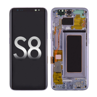  OLED Screen Digitizer with Frame Replacement for Samsung Galaxy S8 G950U (Premium) - Gray/ Violet