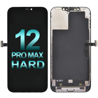  Premium Hard OLED Screen Digitizer Assembly With Frame for iPhone 12 Pro Max (Aftermarket Plus) - Black