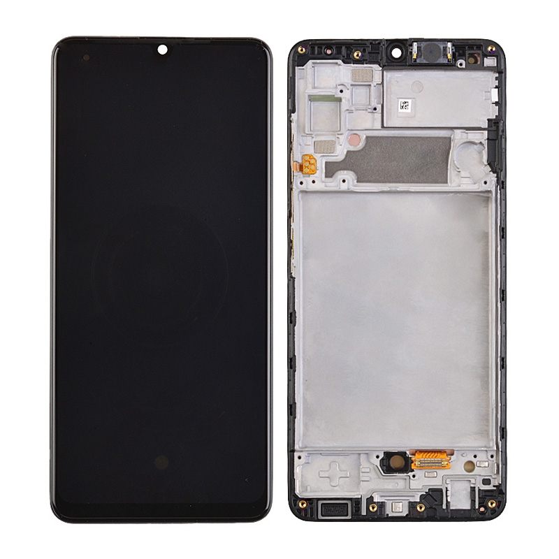 OLED Screen Digitizer Assembly with Frame for Samsung Galaxy A32 4G (2021) A325 (Premium) - Black