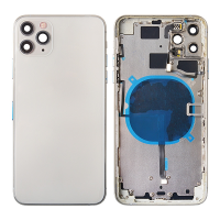  Back Housing with Small Parts Pre-installed for iPhone 11 Pro Max(No Logo)- White