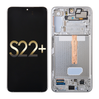 OLED Screen Digitizer Assembly with Frame for Samsung Galaxy S22 Plus 5G S906 (for America Version)(Premium) - White