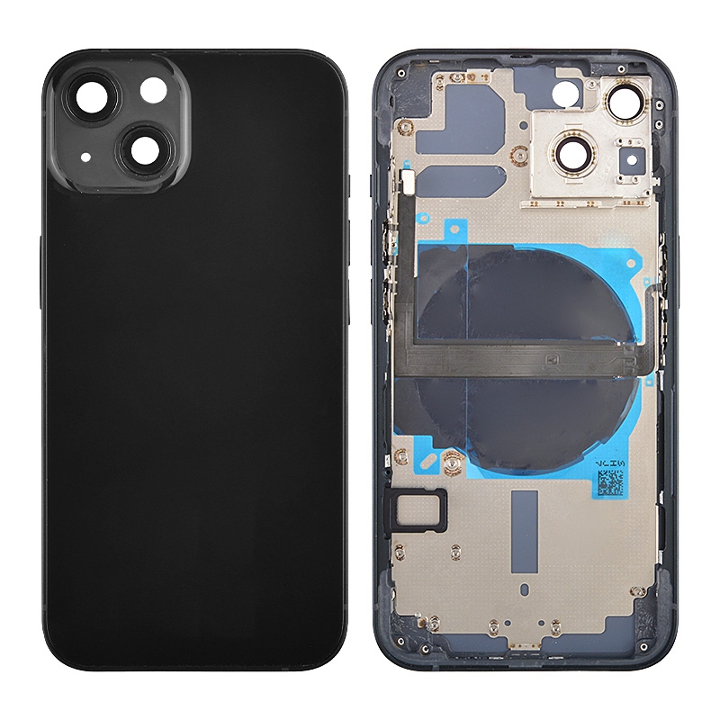 Back Housing with Small Parts Pre-installed for iPhone 13 (for America Version)(No Logo) - Midnight