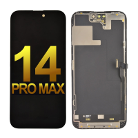  OLED Screen Digitizer Assembly With Frame for iPhone 14 Pro Max (Super High Quality) - Black