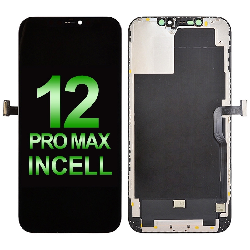 LCD Screen Digitizer Assembly with Frame for iPhone 12 Pro Max (RJ Incell/ COF) - Black