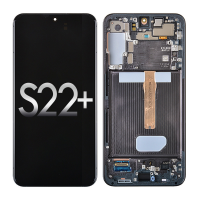  OLED Screen Digitizer Assembly with Frame for Samsung Galaxy S22 Plus 5G S906 (for America Version) (Premium) - Phantom Black