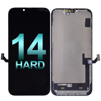  Premium Hard OLED Screen Digitizer Assembly With Frame for iPhone 14 (Aftermarket Plus) - Black