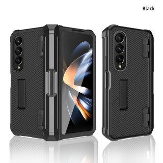 black twill pattern z fold 4 cover