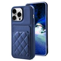 CS-TP-IP-00015BU TPU Case with Leather and Card Holder for iPhone 15 Pro Max - Blue