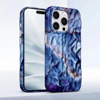  Fashion TPU Case for iPhone 15 Pro - Blue Marble Pattern