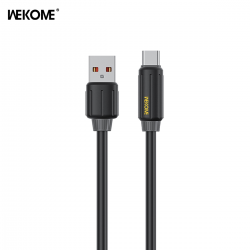  Elastic Genuine Silicone Fully Compatible 66W Super Fast Charging Data Cable - Black