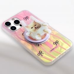  Magnet Phone Grip & Stand with Cat Pattern