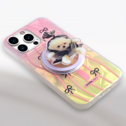  Magnet Phone Grip & Stand with Dog Pattern