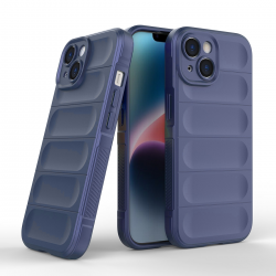  For iPhone 13 Case, TPU Upgraded Camera Protection and Soft Scratch-resistant Microfiber Lining, Slim and Beautiful Shockproof Cover - Dark Blue
