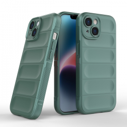  For iPhone 13 Case, TPU Upgraded Camera Protection and Soft Scratch-resistant Microfiber Lining, Slim and Beautiful Shockproof Cover - Green