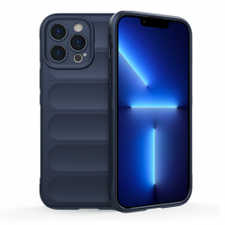 For iPhone 12 Pro Max Case, TPU Upgraded Camera Protection and Soft Scratch-resistant Microfiber Lining, Slim and Beautiful Shockproof Cover - Dark Blue