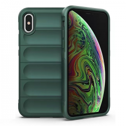  For iPhone XS Max Case, TPU Upgraded Camera Protection and Soft Scratch-resistant Microfiber Lining, Slim and Beautiful Shockproof Cover - Green