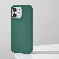  Compatible with iPhone 11 Case, Silicone Shockproof Soft Slim Thin Phone Case, Compatible with MagSafe - Dark Green