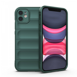  For iPhone 11 Case, TPU Upgraded Camera Protection and Soft Scratch-resistant Microfiber Lining, Slim and Beautiful Shockproof Cover - Green