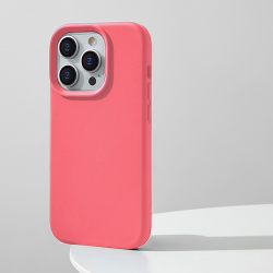  Compatible with iPhone 11 Pro Case, Silicone Shockproof Soft Slim Thin Phone Case, Compatible with MagSafe - Hot Pink