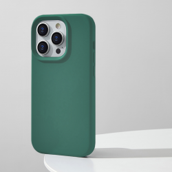  Compatible with iPhone 11 Pro Case, Silicone Shockproof Soft Slim Thin Phone Case, Compatible with MagSafe - Dark Green