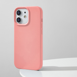 Compatible with iPhone 12/12 Pro Case, Silicone Shockproof Soft Slim Thin Phone Case, Compatible with MagSafe - Pink