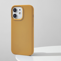  Compatible with iPhone 12/12 Pro Case, Silicone Shockproof Soft Slim Thin Phone Case, Compatible with MagSafe - Gold