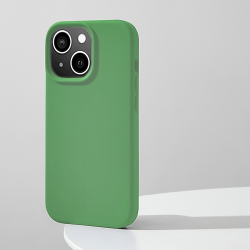  Compatible with iPhone 13 Case, Silicone Shockproof Soft Slim Thin Phone Case, Compatible with MagSafe - Green