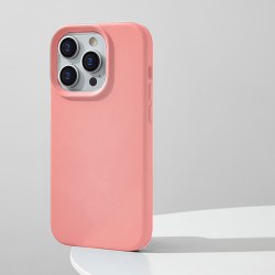  Compatible with iPhone 13 Pro Case, Silicone Shockproof Soft Slim Thin Phone Case, Compatible with MagSafe - Pink