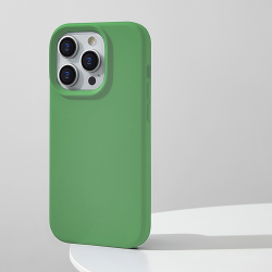  Compatible with iPhone 14 Pro Max Case, Silicone Shockproof Soft Slim Thin Phone Case, Compatible with MagSafe - Green