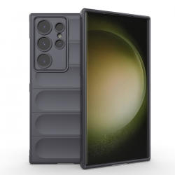  Silicone Case for Samsung Galaxy S22 Ultra 5G, Anti-Scratch Microfiber Lining, Shockproof Case with Camera Protection - Gray