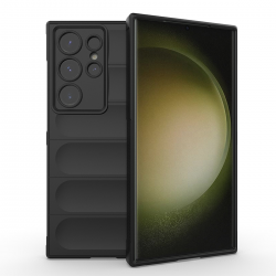  Silicone Case for Samsung Galaxy S22 Ultra 5G, Anti-Scratch Microfiber Lining, Shockproof Case with Camera Protection - Black