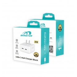  35W USB-C+C Wall Charger for Apple - White