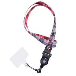  Elastic Neck Strap, Cute Keychain Lanyard, Unisex, Long ID Lanyard, Key Wallet Phone Lanyard - Black