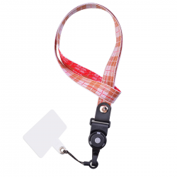  Elastic Neck Strap, Cute Keychain Lanyard, Unisex, Long ID Lanyard, Key Wallet Phone Lanyard - Brown