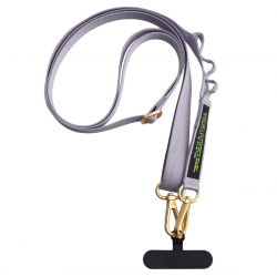  Adjustable Crossbody Phone Neck Strap Lanyard, Compatible with Most Phones, Anti-theft and Anti-fall, Hands-free Phone Lanyard with Clip and Phone Tether - Silver