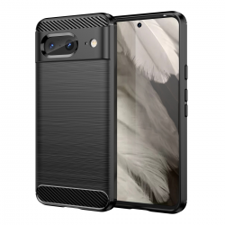  Google Pixel 8 Shockproof Case: Carbon Fiber TPU Protection - Anti Drop and Shock Absorption - Black