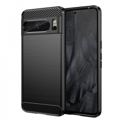  Google Pixel 8 Pro Shockproof Case: Carbon Fiber TPU Protection - Anti Drop and Shock Absorption - Black