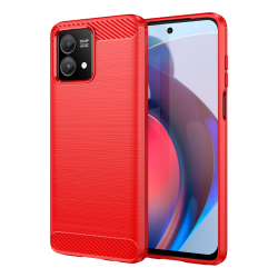  for Motorola G Stylus 5G (2023) XT2315 Phone case, Shockproof, Scratch Resistant Carbon Fiber Jacket, Soft TPU - Red