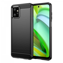  for Motorola G Power 5G (2023) XT2311 Phone case, Shockproof, Scratch Resistant Carbon Fiber Jacket, Soft TPU - Black
