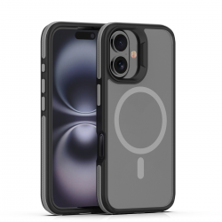  Compatible with iPhone 16 Case, Shockproof Soft Slim Magnetic Phone Case, Compatible with MagSafe - Gray