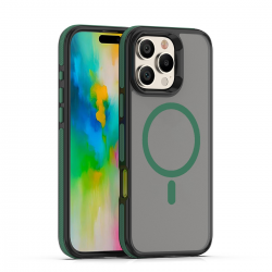  Compatible with iPhone 16 Pro Max Case, Shockproof Soft Slim Magnetic Phone Case, Compatible with MagSafe - Green