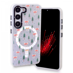  Magnetic TPU Case with Christmas Tree with Bow for Samsung Galaxy S24 Plus/ S25 Plus