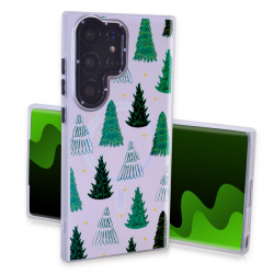  Magnetic TPU Case with Merry Christmas Tree Pattern for Samsung Galaxy S25 Ultra